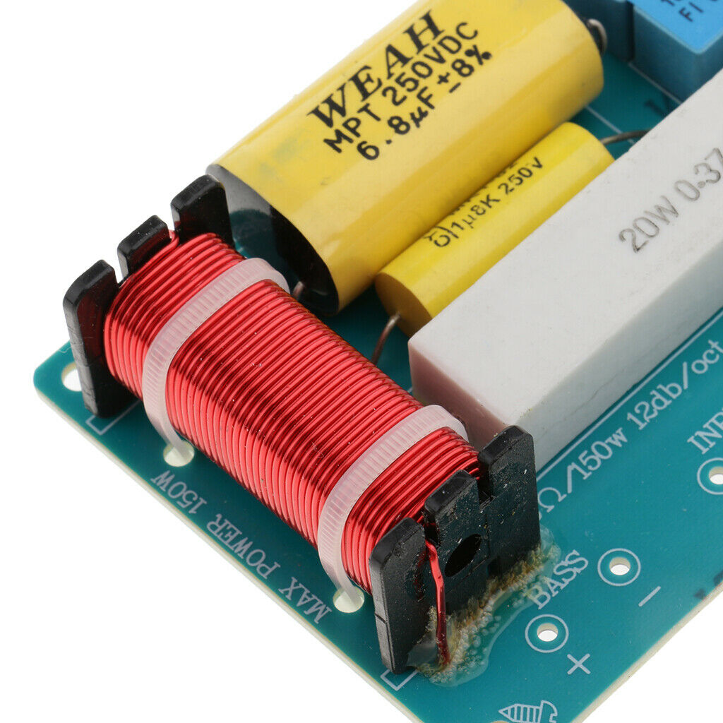 1 Pack 3 Way Audio Filter Speaker Crossover Frequency Divider Aux Device