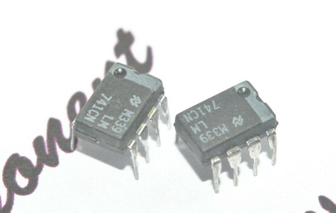 2pcs - NS LM741CN DIP-8  Integrated Circuit (IC) - NOS