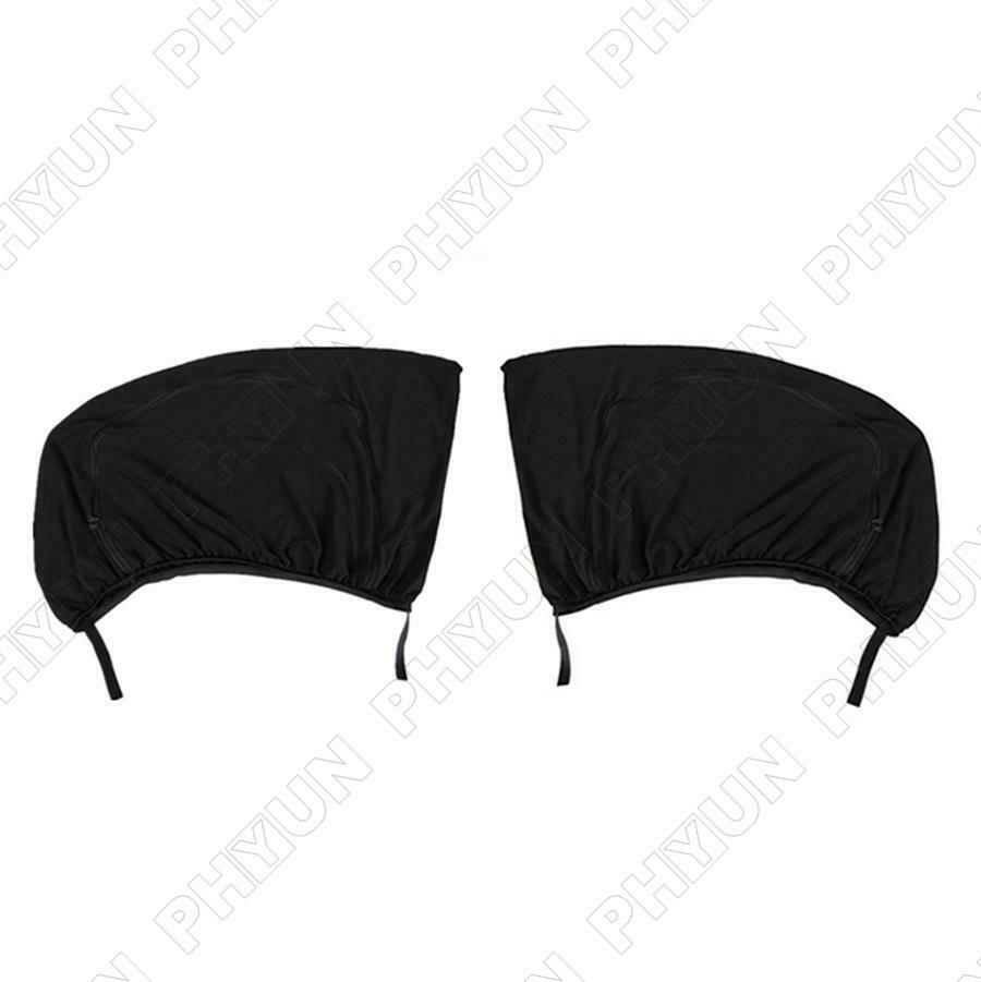 Double Layer w/ Zipper Car Front Side Window Sunshade Sun Shade Cover UV Protect