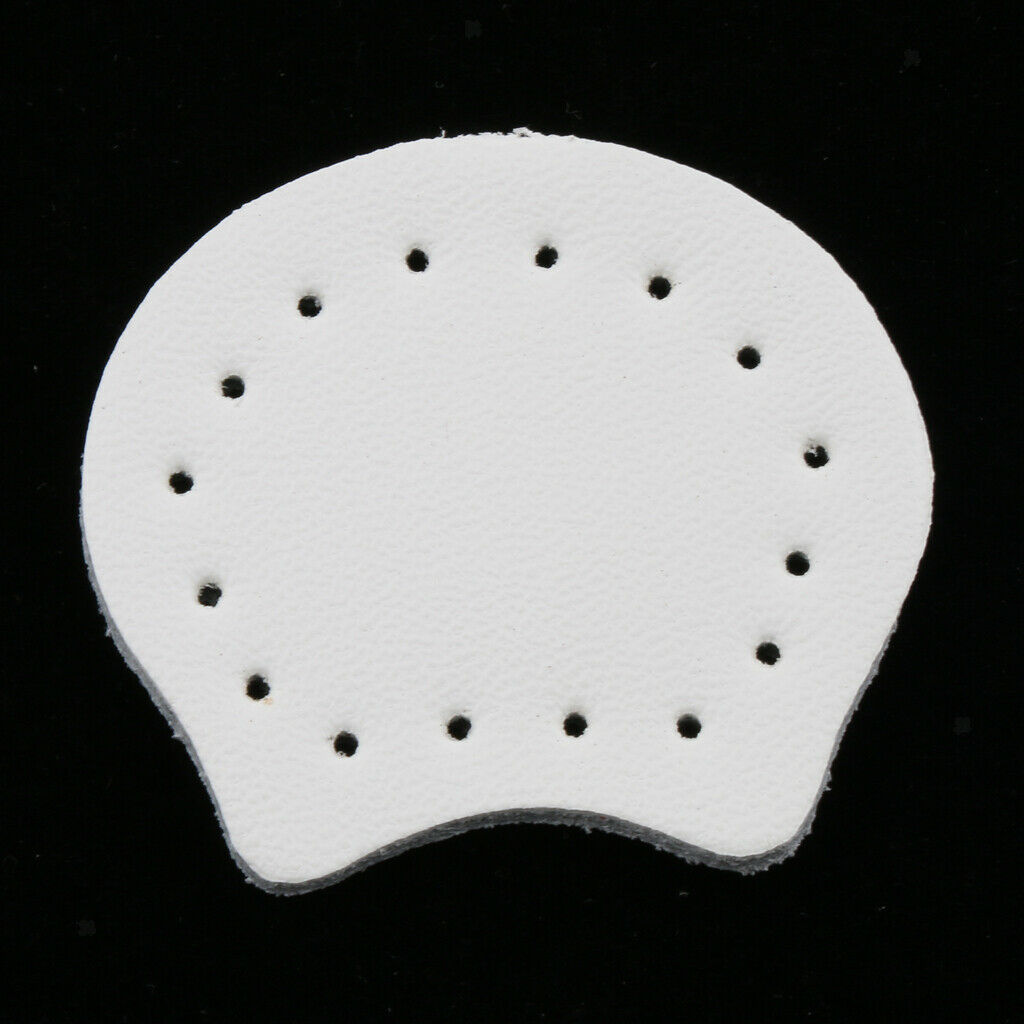 2pcs Leather Sew on Bag Zipper Stopper Bottom Purse Making Supplies White