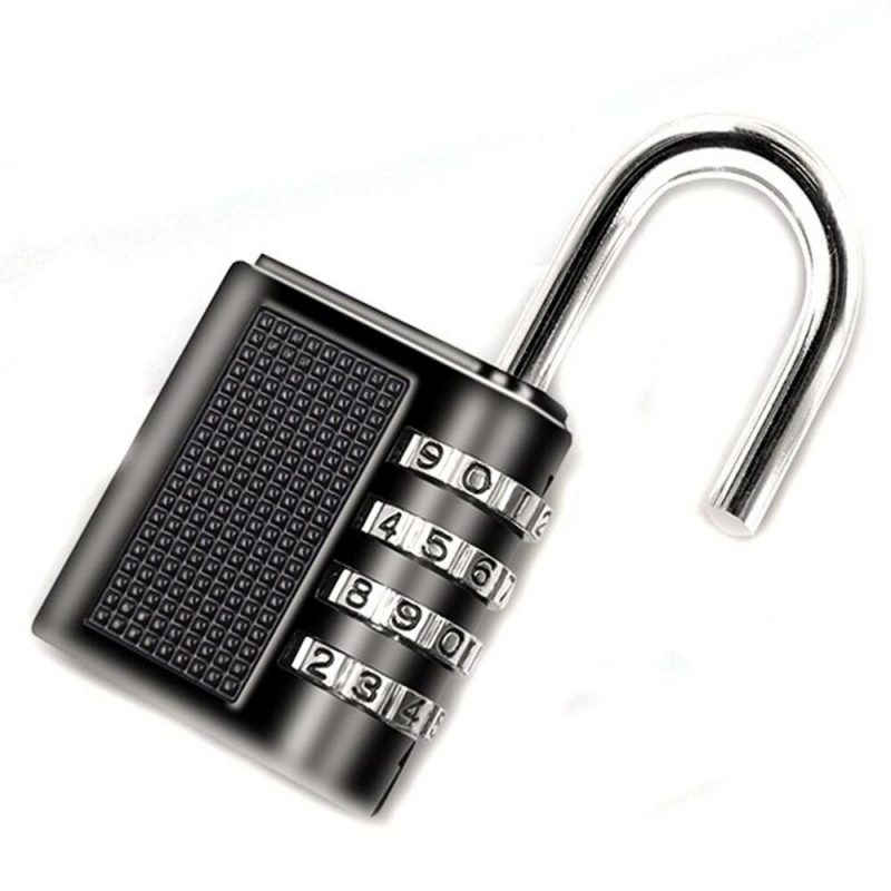 4-Digit Outdoor Weatherproof Safety School Lock Travel X2 Combination Padlock