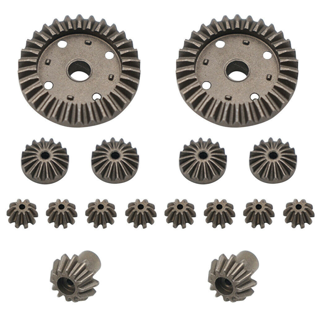 16Pcs Upgrade Parts Motor Driving Gear Metal Differential Gear Combo Set