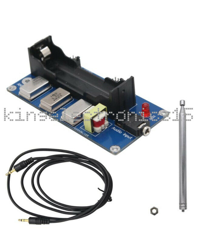 1PCS 1MHz 3MHz 5MHz 3-Channel AM Transmitter Finished Board & Antenna & Audio