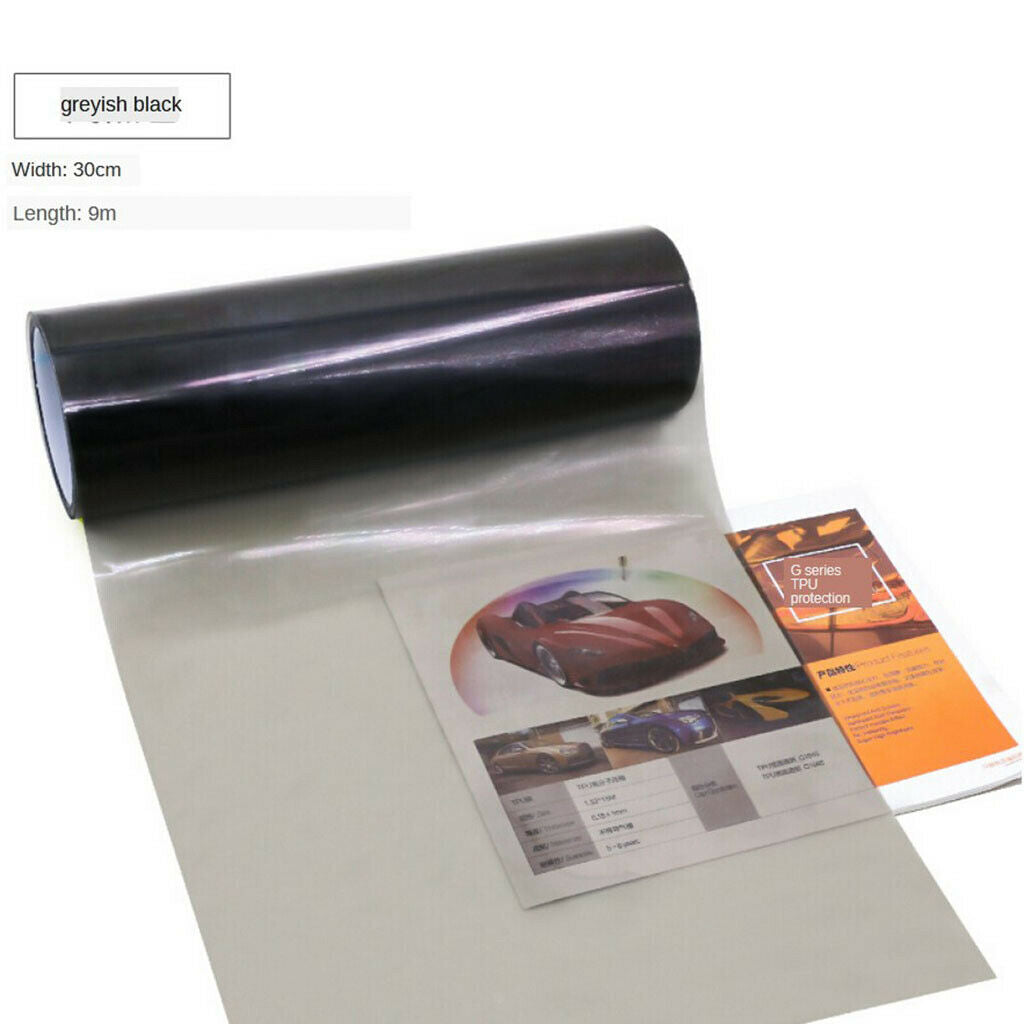 Car Headlight Tinting Film Taillight Fog Light Lamp Wrap Protect 30 x 100cm