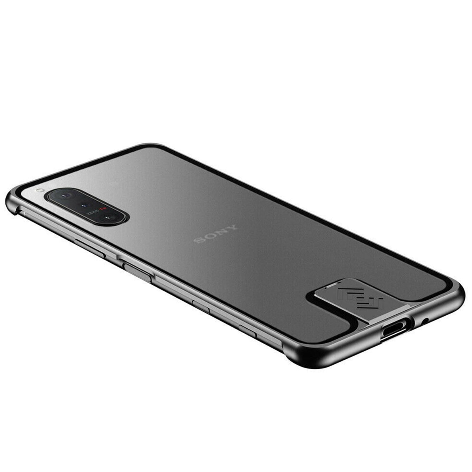 Pull Lock Matte Hybrid Matal Frame Bumper Case for Sony 1/5/10 II