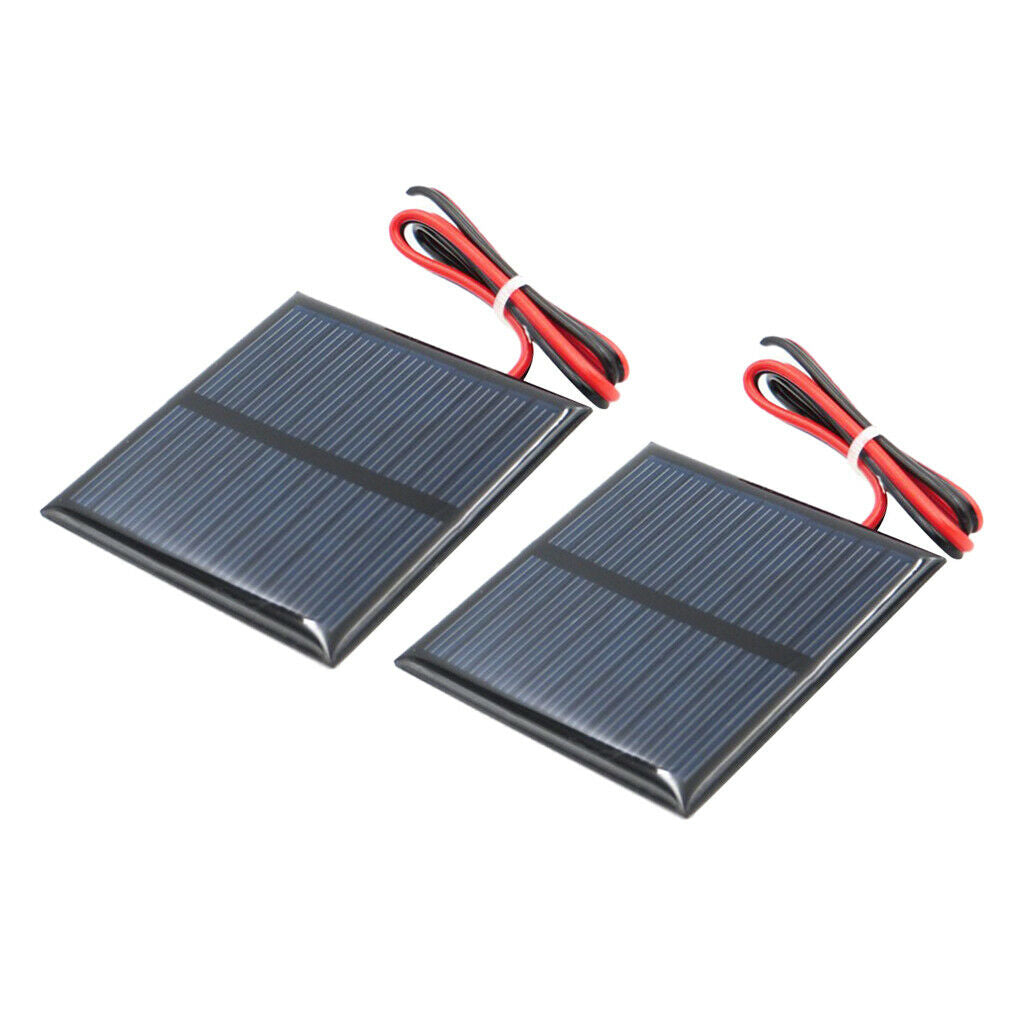 2pcs Mini Solar Panel Polycrystalline Silicon DIY Battery Charger G 5.5V
