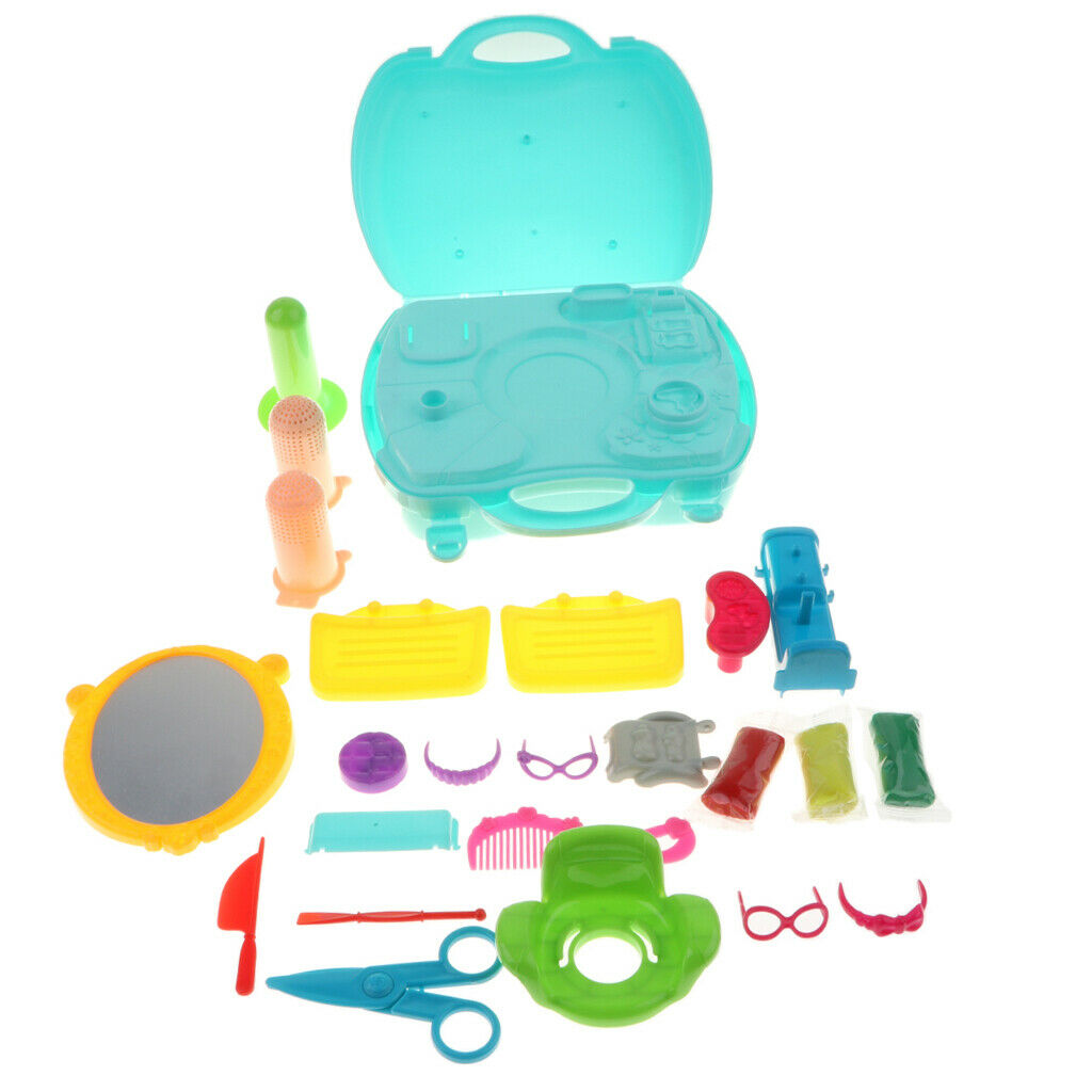 Simulation Barbershop Kit with 27Pcs Other Accessories, Kids Children's Pretend