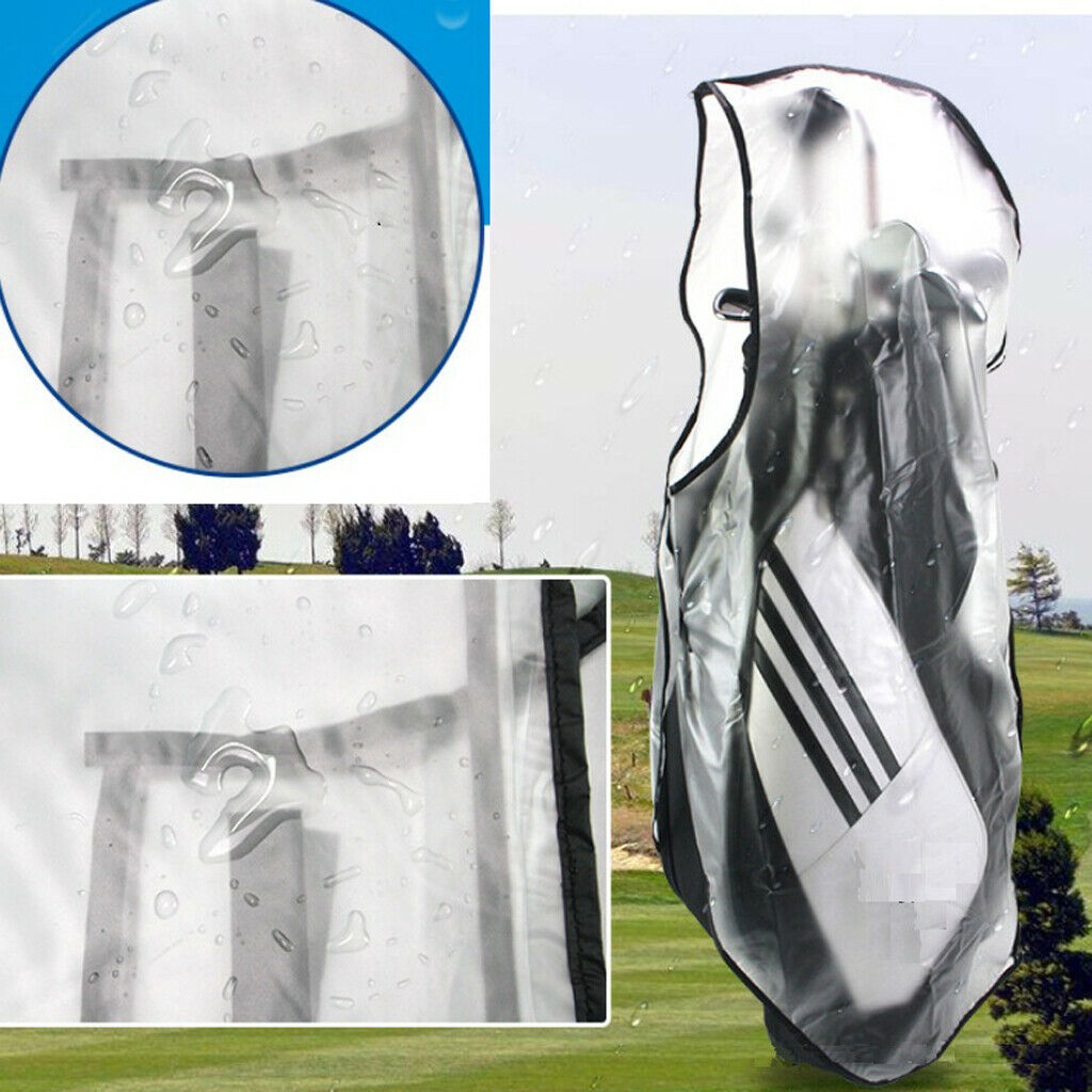 Portable Waterproof Golf Bag Backpack Sack Rain Cover Zipper Coating