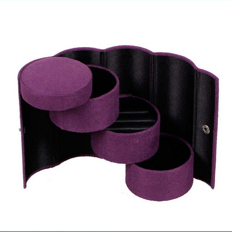 Organiser Storage For Travel Jewellery Roll Case  Boxes Necklace Ear Rings BDAFL