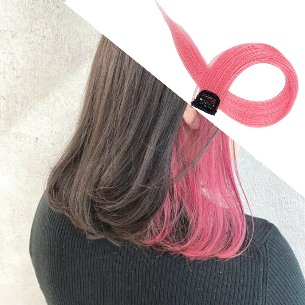 Colorful Hair Piece Synthetic Fiber Bleaching Dyeing Girls Kids Set I