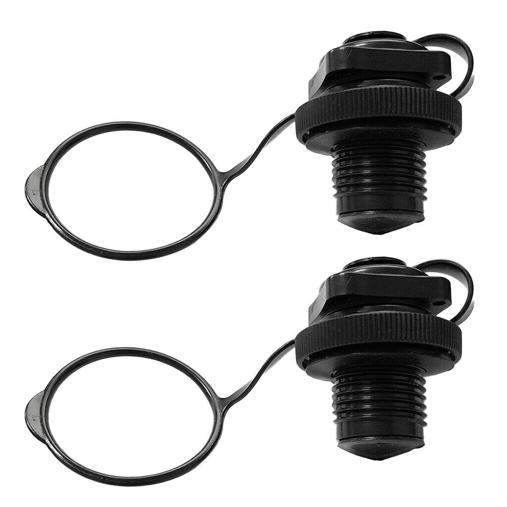 1 Pair Air Valve Caps Screw For Inflatable Boat Fishing Boats Raft Airbed
