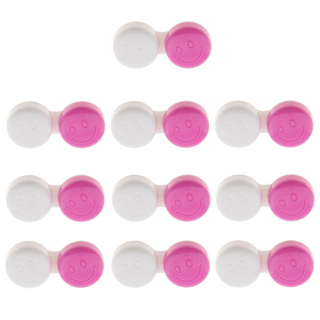 20 Pieces Cute Contact Lens Box Travel Lenses Case Container Holder Storage