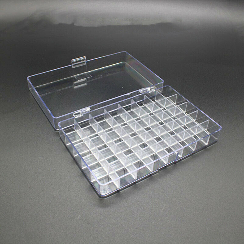 1pcs 40 Grids Transparent Acrylic Finger Sponge Daubers Storage BoxBDAU