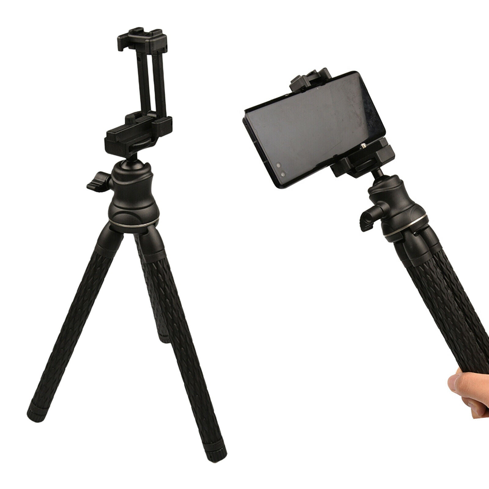 Portable Phone Tripod Stand w/ Ball Head for DSLR Camera Functional Black