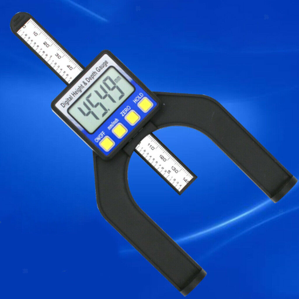 Digital Tread Depth /Height Gauge, LCD Display(metric & inch), Magnetic Self