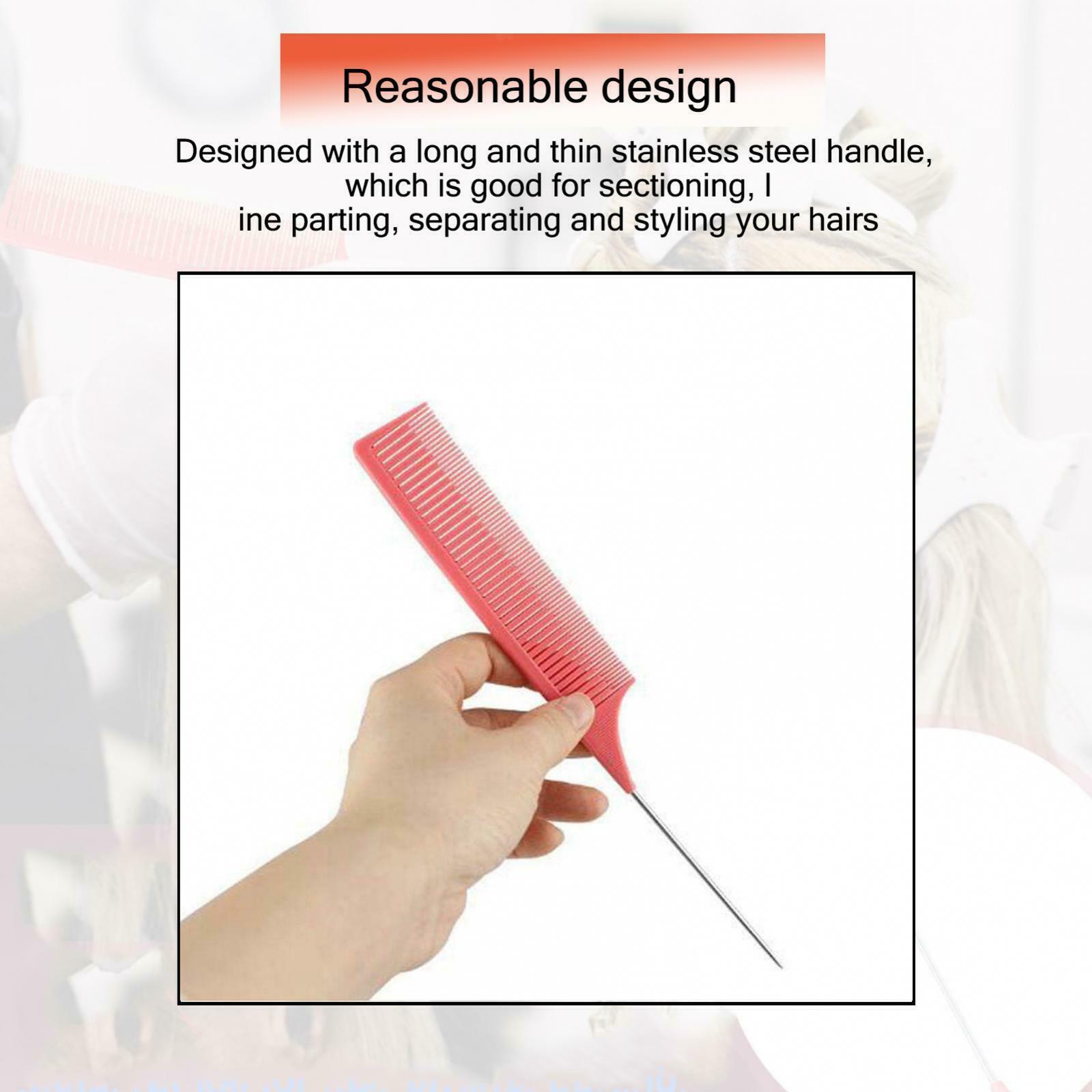 3 Pieces ABS Sectioning Weaving Highlighting Foiling Hair Comb Hair Combs