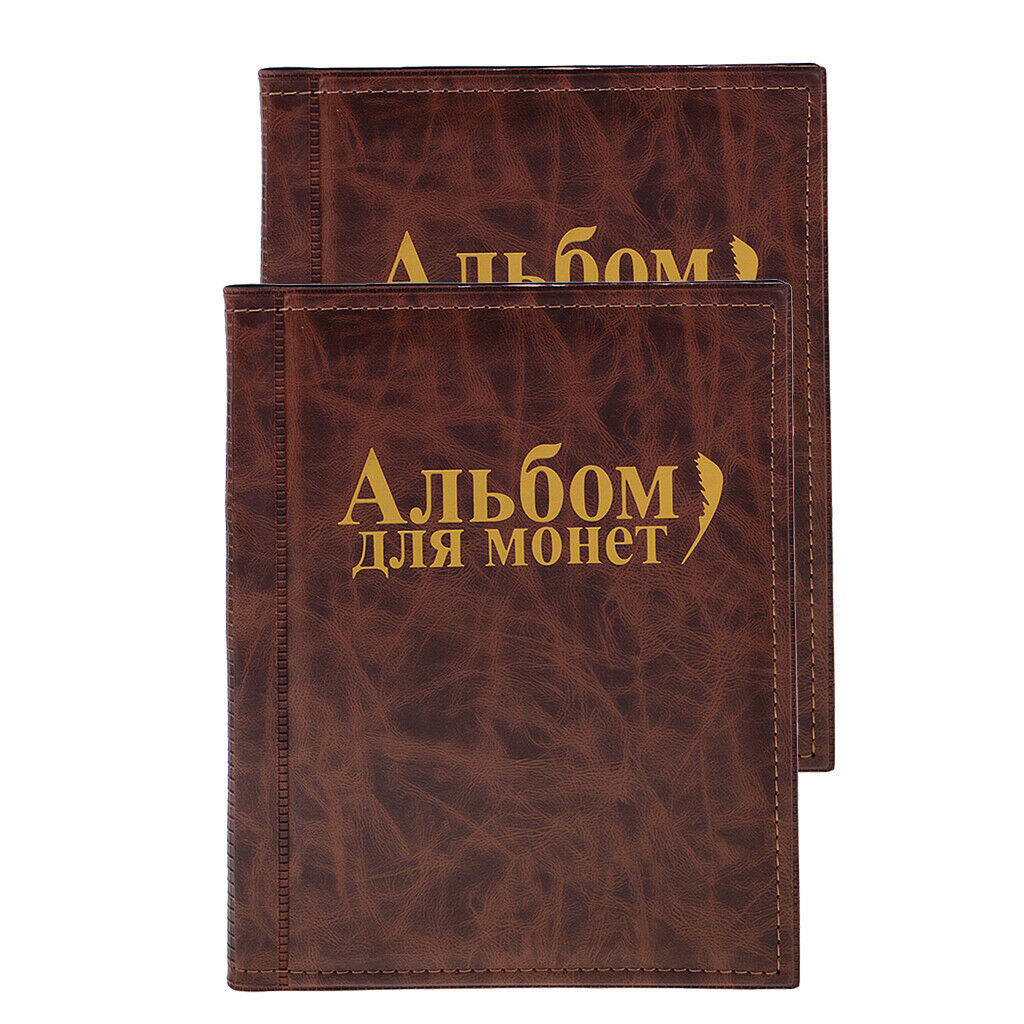 2x Coin Holders Album 10 Pages for 250 Units  Pockets Book