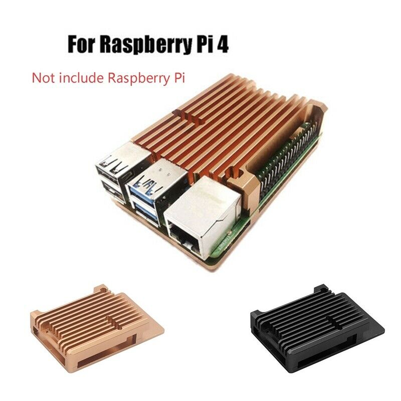 Aluminum Case for Raspberry Pi 4B Auto Cooling Metal Case with Heatsink TherN9T2