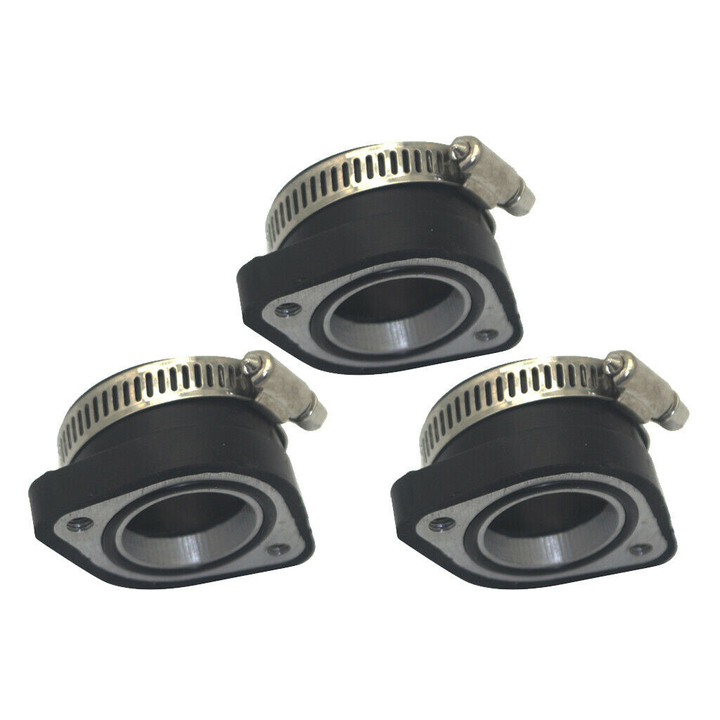 3x Dirt Bike Intake Mainfold Adapter Fit for   VM24 PE24 PE26 PE28 OKO Carb