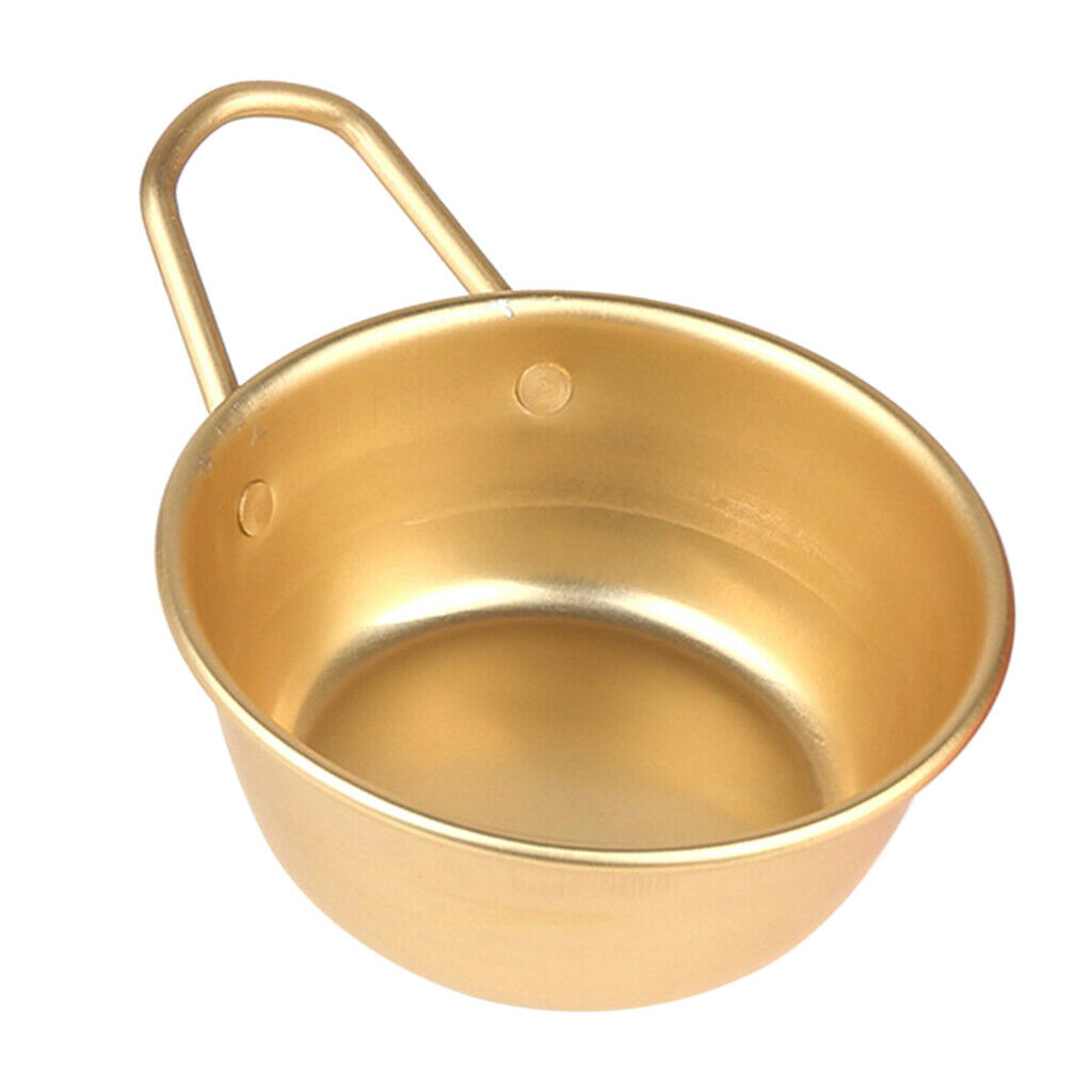 Rice Wine Bowl Aluminum 12X5cm Ramen Bowl Sake Soju Cup Travel Kitchen