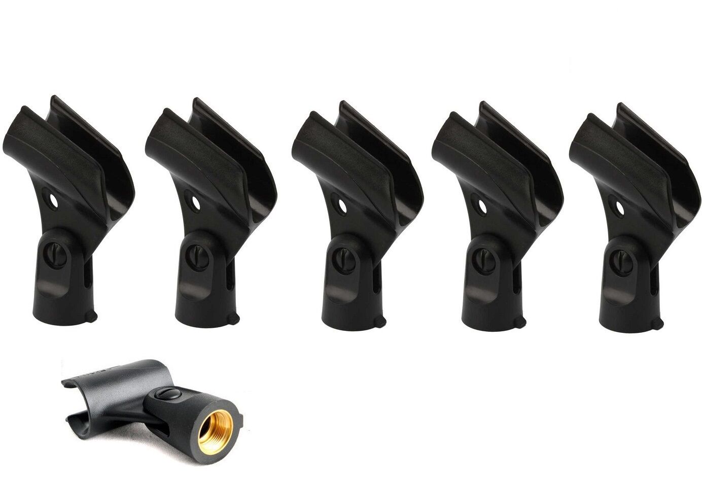A25D Microphone Clip Stand Replacement for SM58, SM48 SM86 with metal threading
