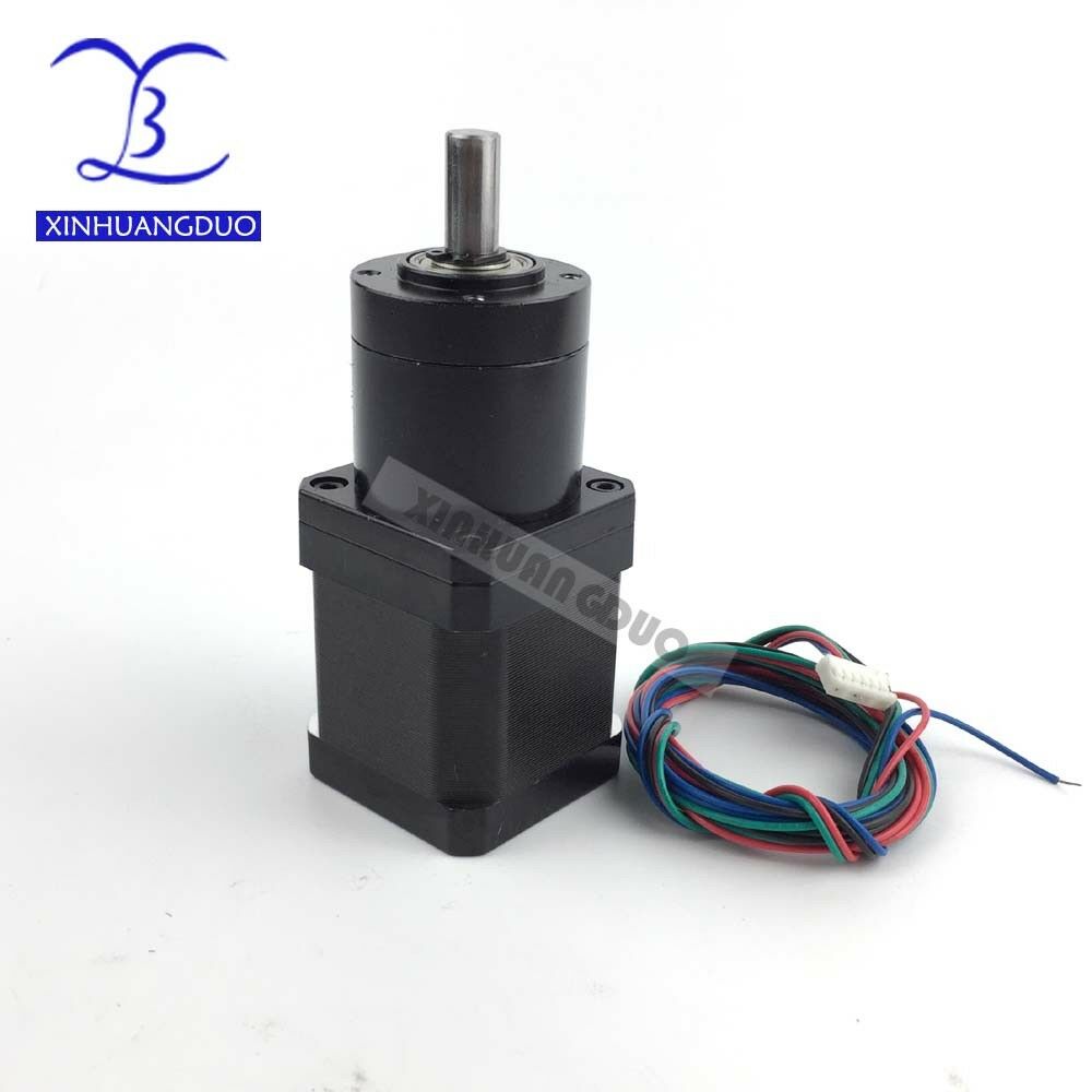 Gear ratio 14:1 Planetary Gearbox , Nema 17 1.68A Geared Stepper Motor