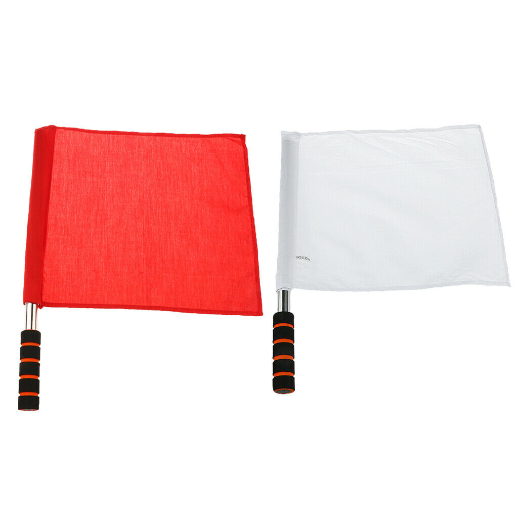 2pcs Referee Soccer Hocky Flag Flag Competition Flag