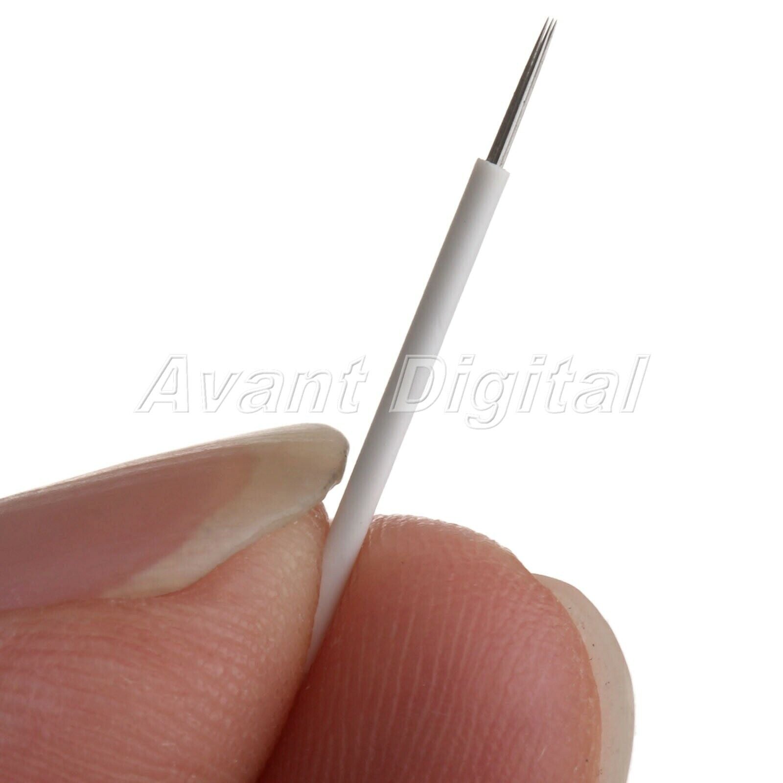 1Pc Durable Manual Tattoo Tool Microblading Pen Red & 50Pcs Eyebrow Needles