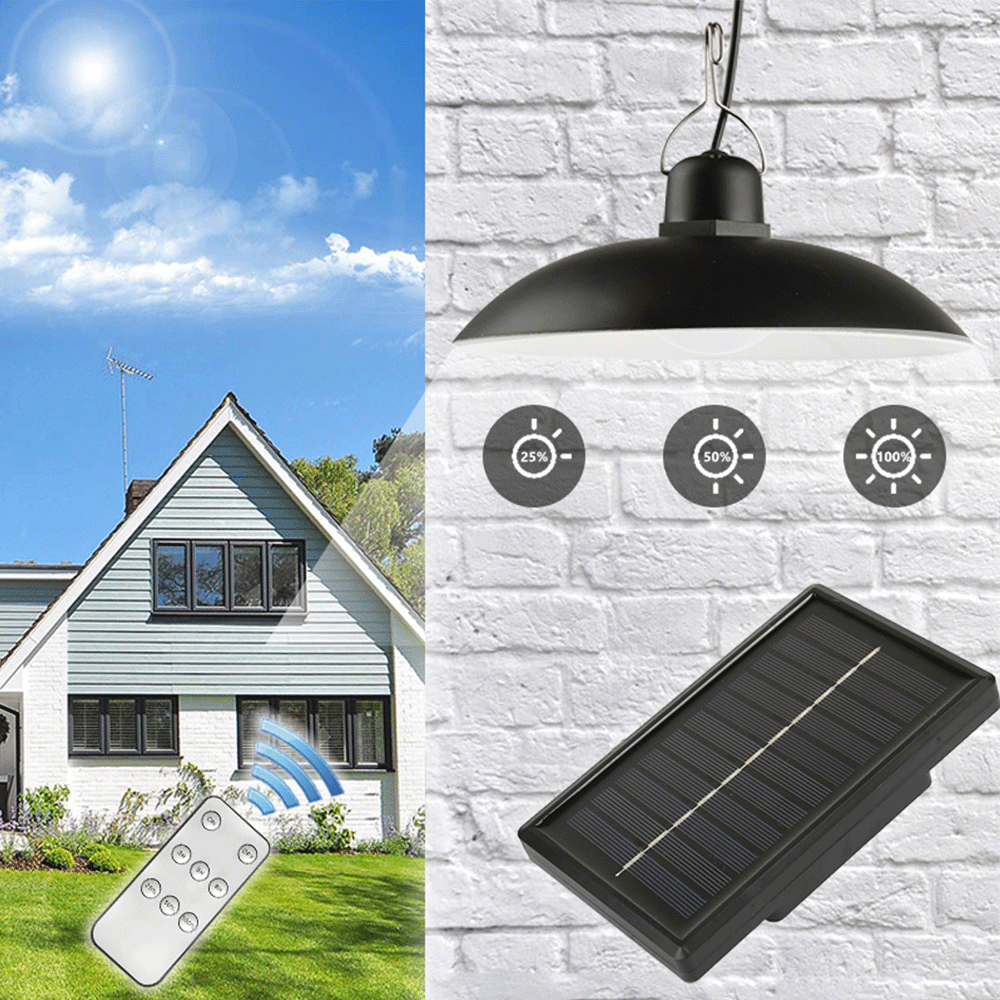 Solar LED Light Outdoor Solar Pendant Light Lamp For Camping Garden Decoration