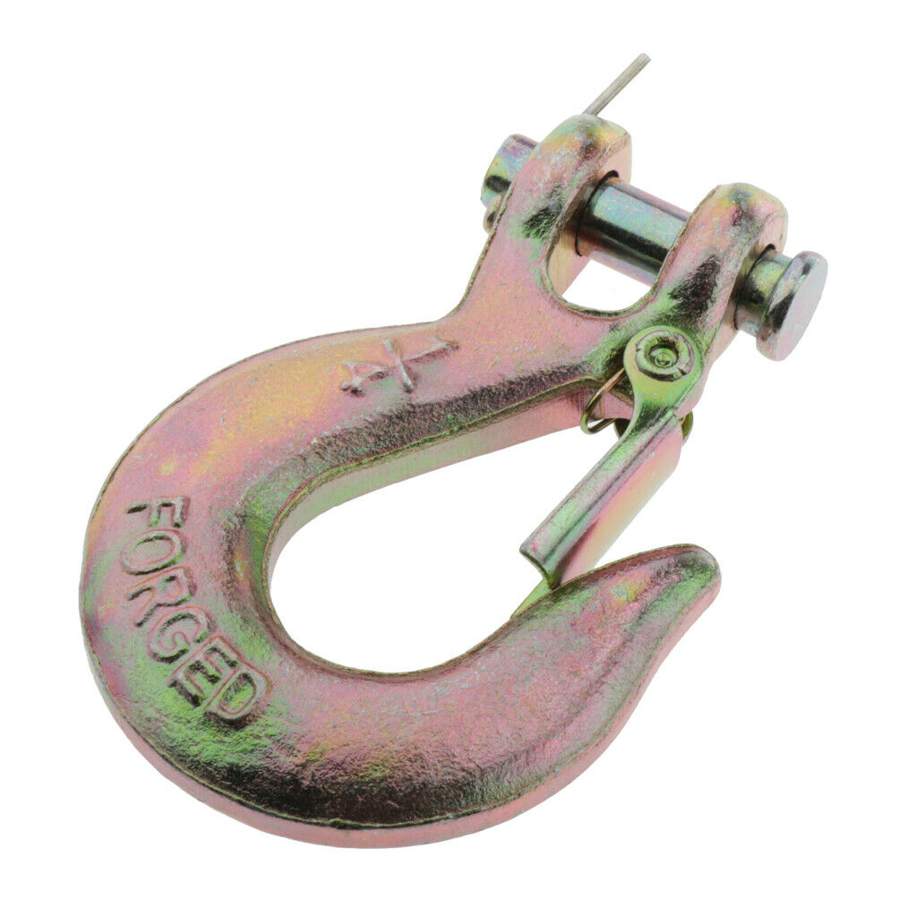 1/4'' Clevis Slip Hook with Safety Latch - Heavy Duty Marine Grade Stainless