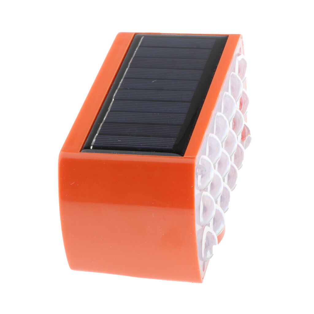 Solar Strobe Warning Light Road Red/Blue Traffic Barrier Magnetic Lamp