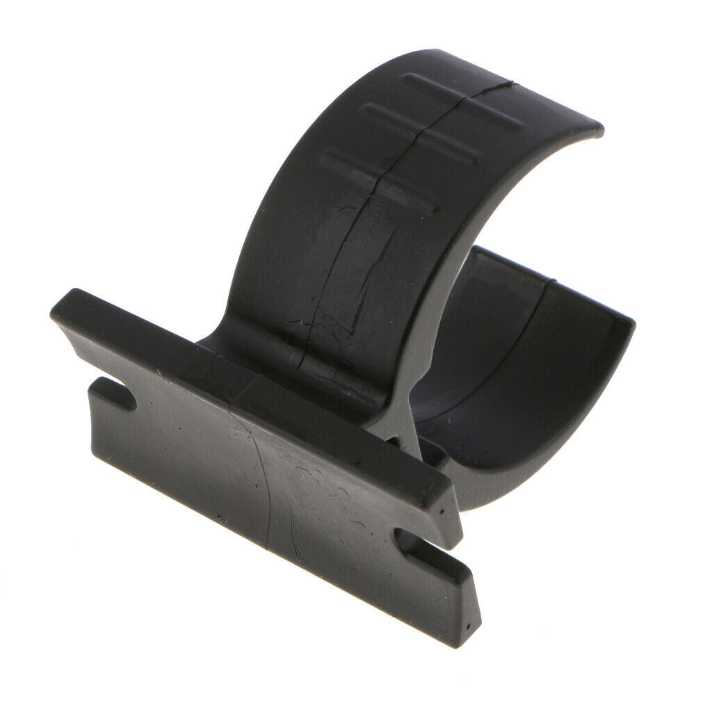 Camper Trailer 7-Flat Round Plug Holder Plastic Trailer End 50x45mm BLACK