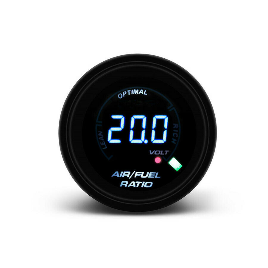 Digital Air Fuel AFR Gauge & Sensor Kit Black & BLUE For Hyundai Accent Kia Rio