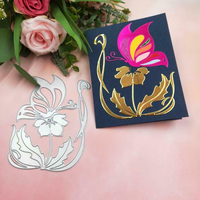 Flower Butterly Metal Cutting Dies Stencil DIY Scrapbooking Album Paper Card Art