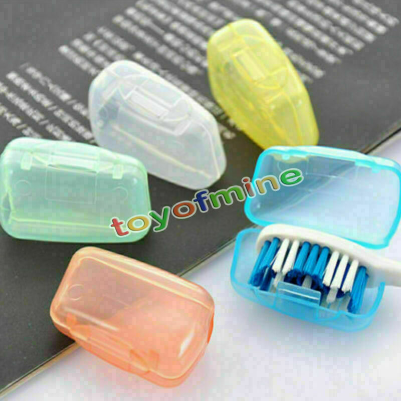 5x Travel Camping Toothbrush Head Holder Protect Brush Cap Clean Box Case Cover