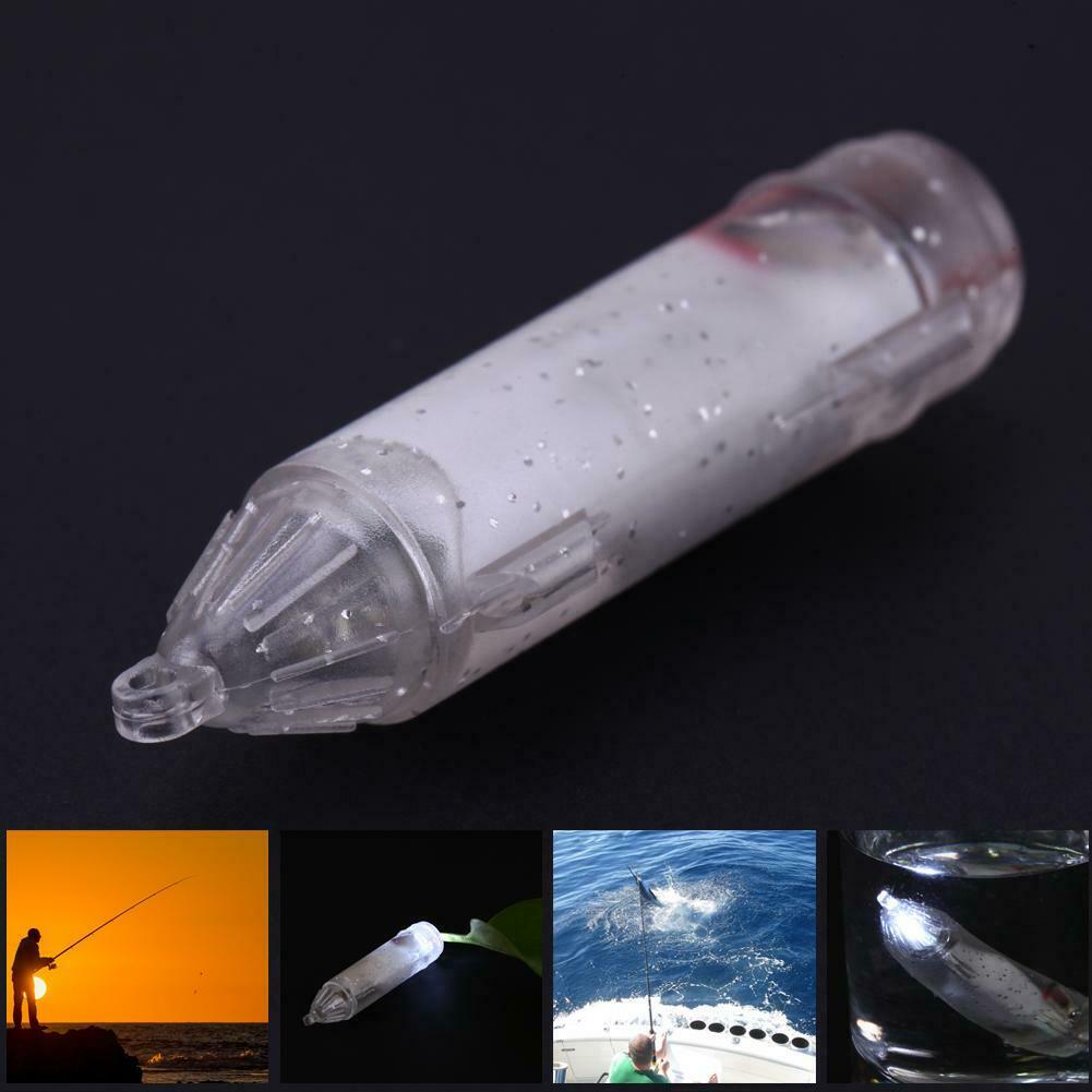 Underwater Fishing Lure Light LED Artificial Trout Bait Fish Attract @