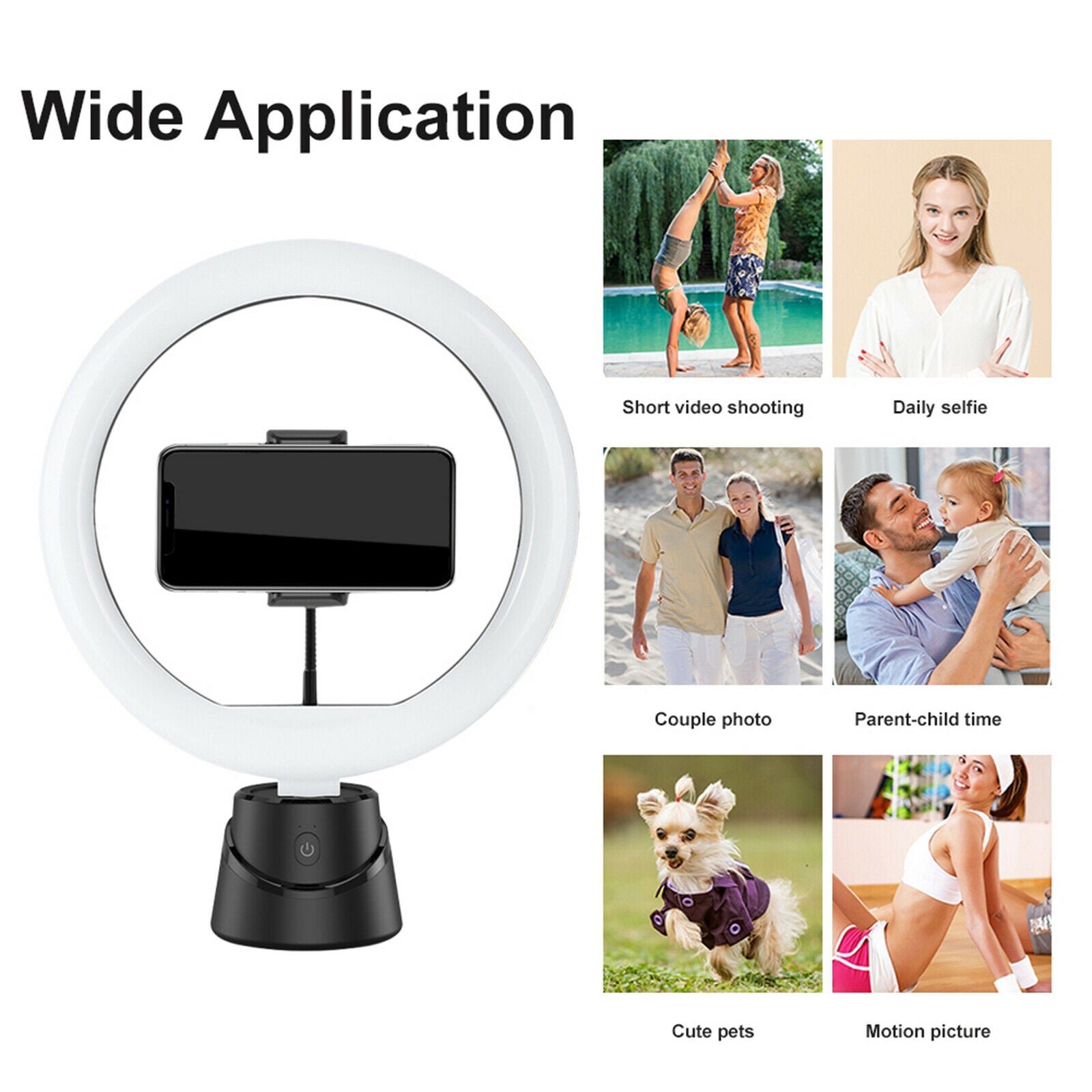 360° AI Phones Gimbal Stabilizer Face Tracking Mobile Phone Stand Holder
