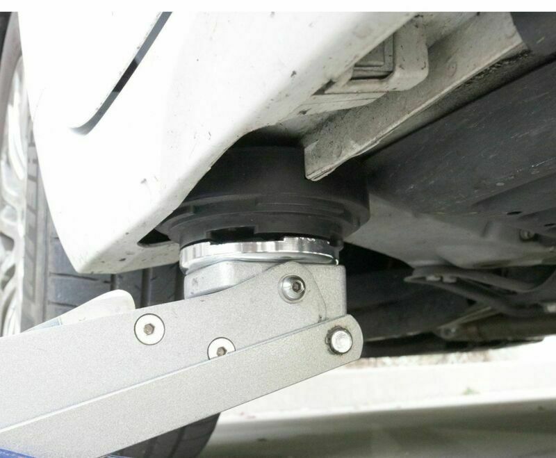 1xCross Slotted Frame Rail Floor Jack Disk Rubber Pad for Pinch WeldSide JackPad