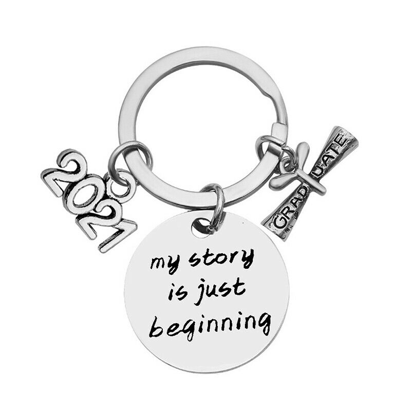 New 2021 Graduation Keychain Gifts My Story Is Just Beginning Key Chain Keyring