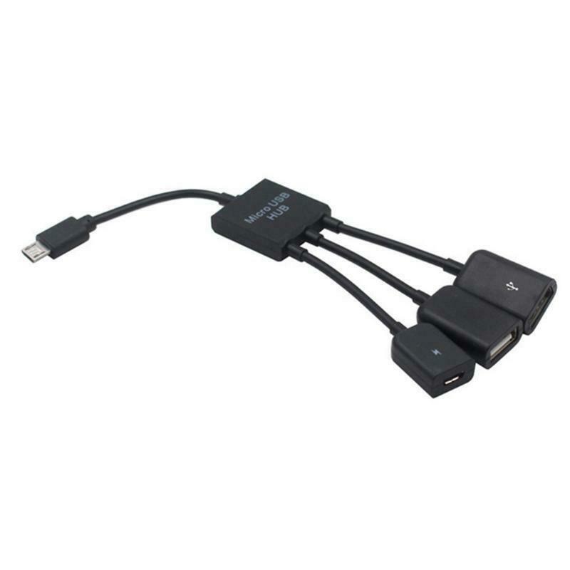 3 in 1 Fast USB Hub Cable Phone Charging Cord Multi Function 3 Ports Universal