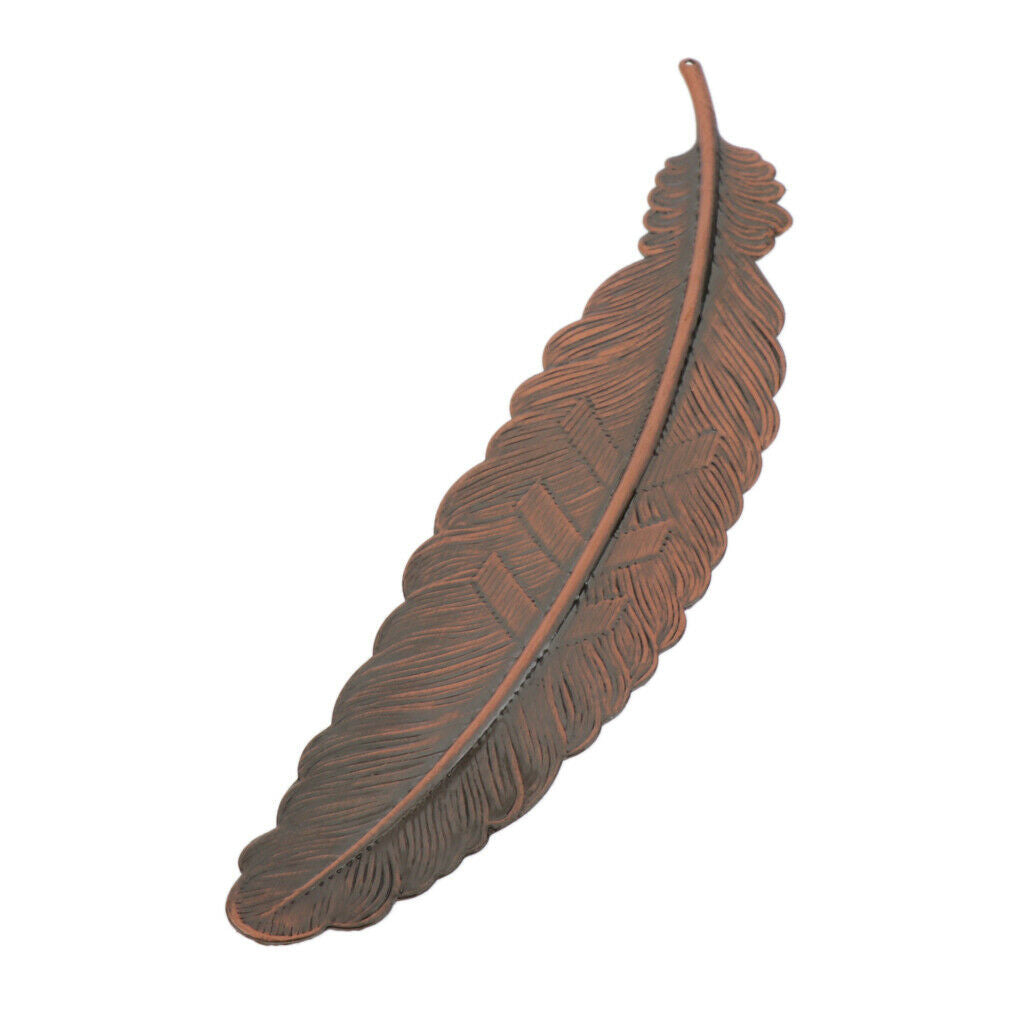 Metal Feather Creative Ultra-thin Bookmarks Stationery Office Supplies Copper