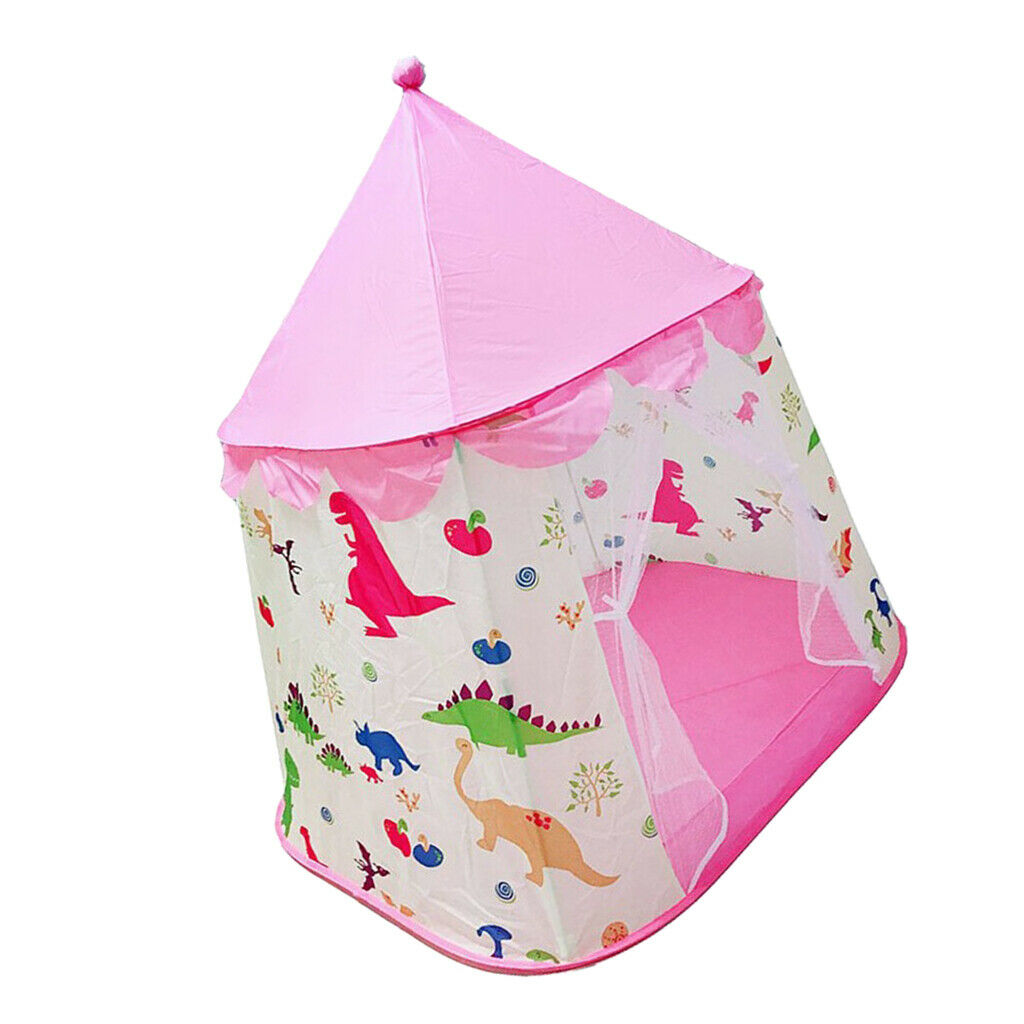 Folding Princess Castle Game Playhouse Tent Develop Games Gift Pink