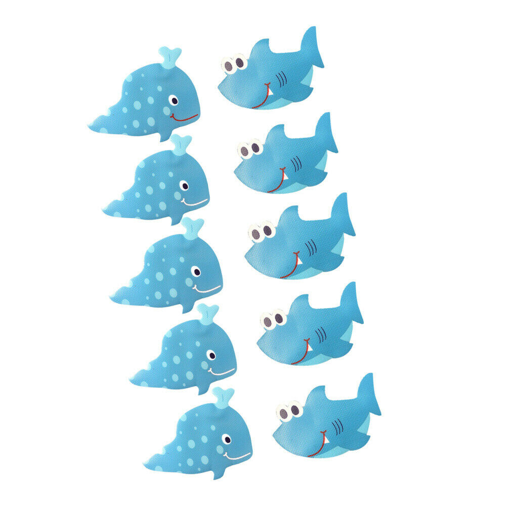 10Pcs Cute Room Stickers Anti-skid Washroom Wallpaper For Washroom Bedroom