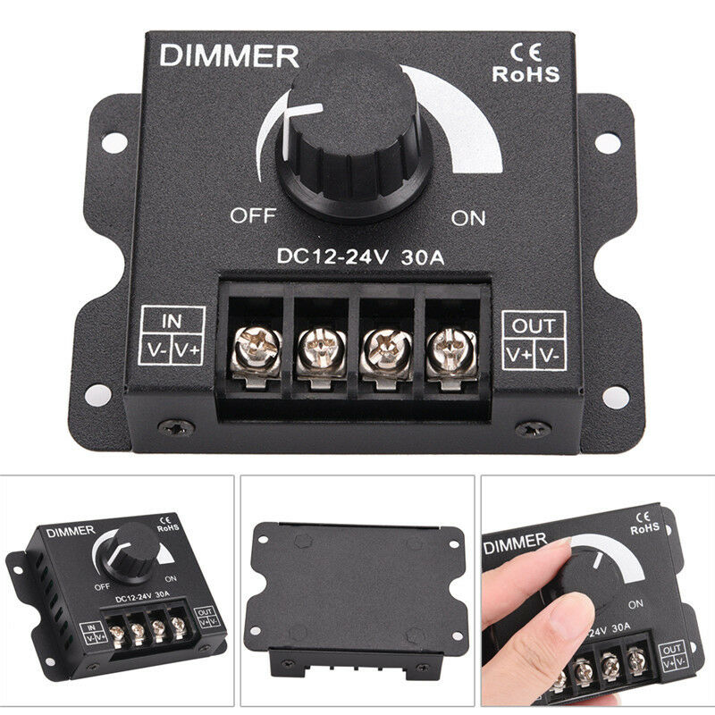 30A LED dimmer DC 12V 24V 360W adjustable brightness lamp bWFAUR SJ