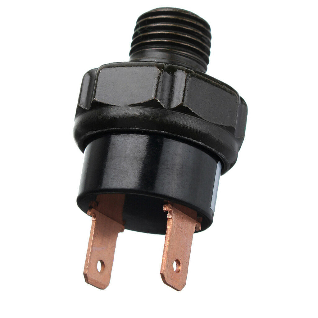 1 Pair Air Pressure Control Switch Train Horn for Compressor Air Tank Black