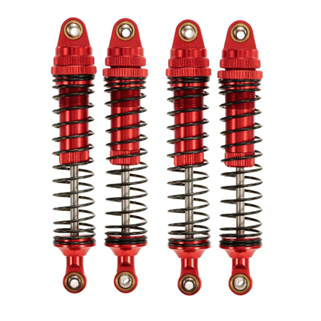4Pcs RC 110mm Metal Front Shock Absorber for 1/10 Axial SCX10 RC4WD D90 Cars