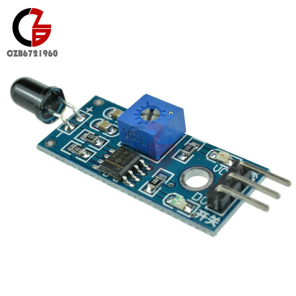 5PCS Flame Detector Sensor IR Infrared Detection Receiver Control Module 3Pin