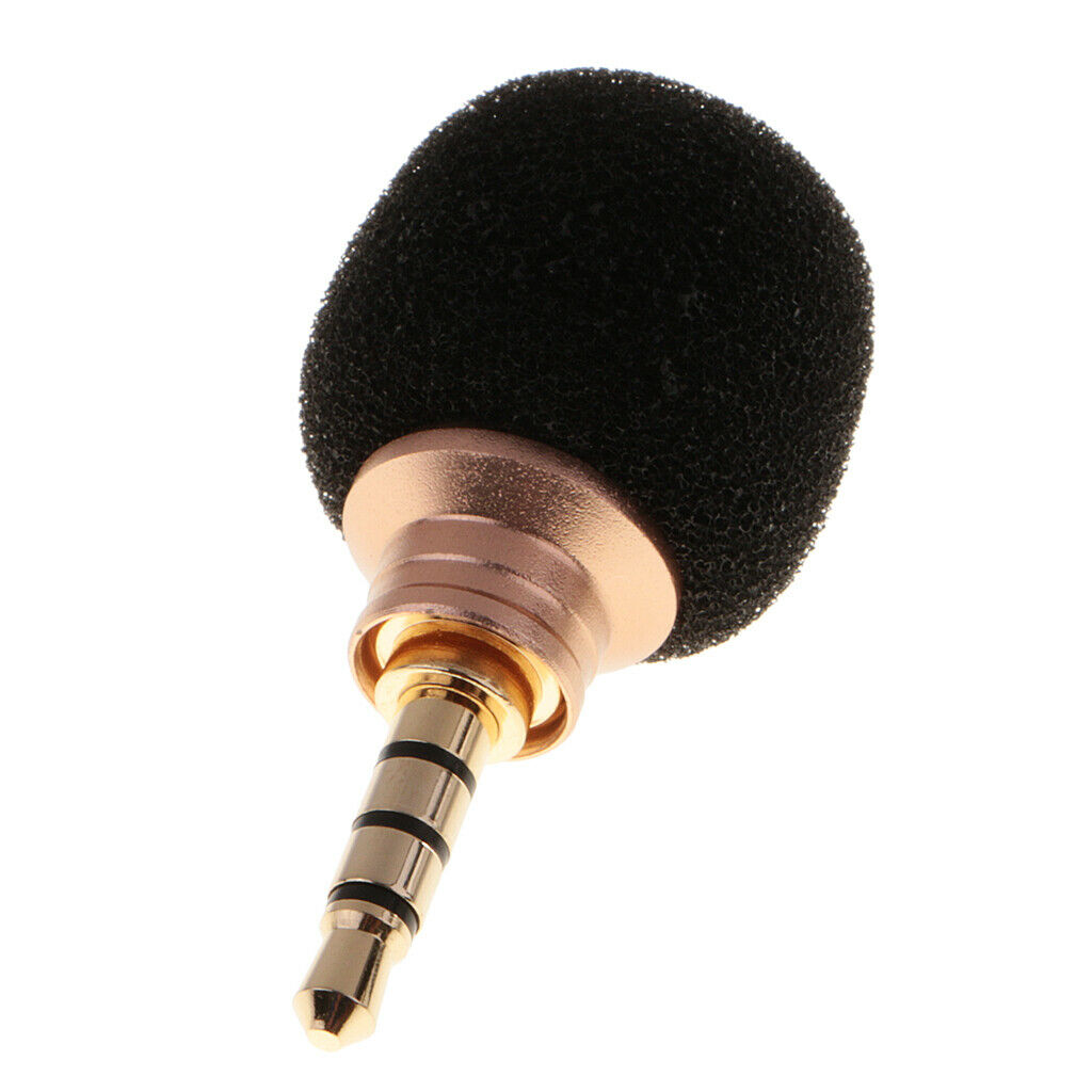 Lovoski 2 PCS Black 3.5mm Microphone Mic For Mobile Cell Phone, Portable