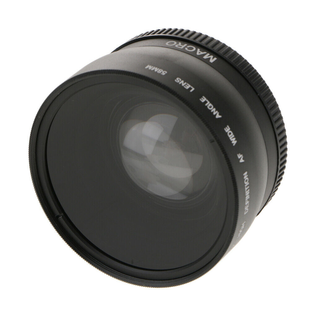 Professional 58mm 0.45X Wide Angle Lens with Macro and Storage Bag for SLR