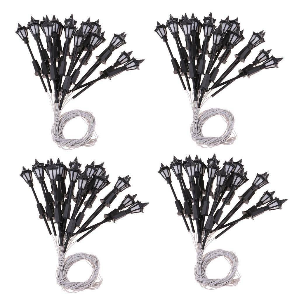 80Pcs 65mm 1:150 Scale LEDs Lights for Parking Street Garden Scenery Layout